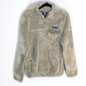 Simply Southern Sherpa Size L 1/4 Zip Color Sage $33